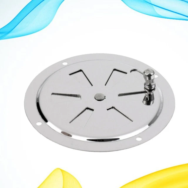 Air Intake Grille, Marine HVAC 164mm/6.5in Air Vent Louver Air Vent Cover Adjustable Wind Direction Round White For Yachts Boats RVs Bathrooms