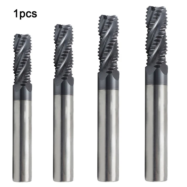 AlTiN-Beschichtung Fräsmaschinen Schruppschneider Vier Kanten 1pc Fase 45°