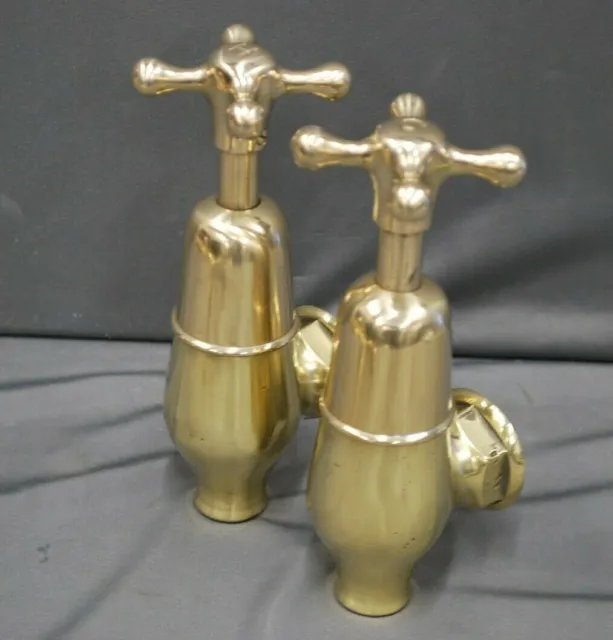 Brass Globe Taps Reclaimed Fully Refurbished Old Heavy Weight Old Globe Taps