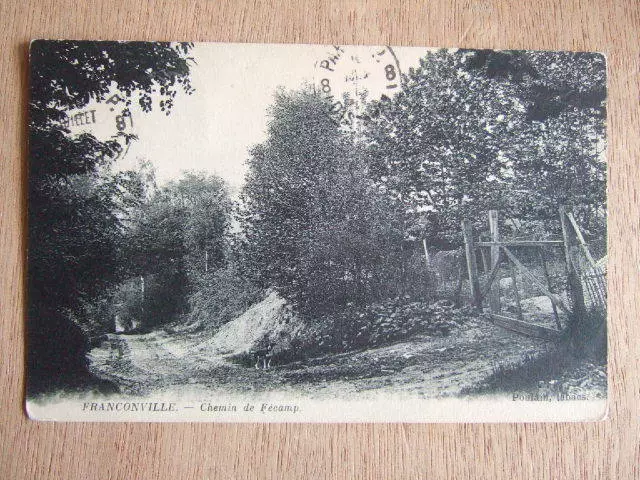 Cpa Franconville (95) Chemin De Fecamp. Sous Bois.