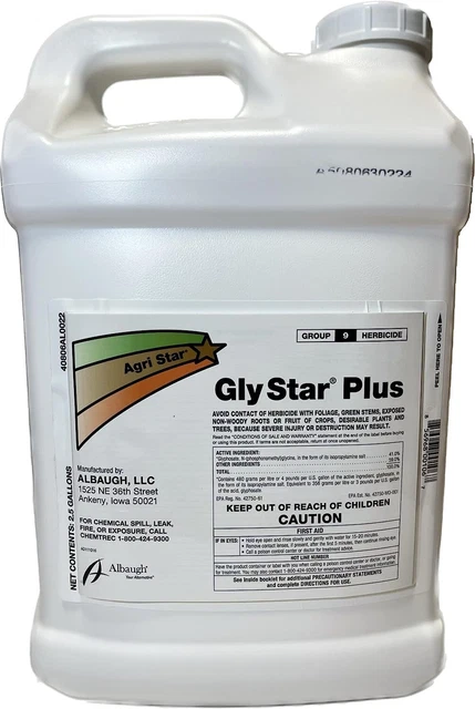 Gly Star Plus Herbicide 2.5 Gals (41% Glyphosate w/ surfactant, generic Roundup)