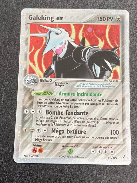Carte Pokemon Fr Ex Gardiens De Cristal - Galeking Ex 89/100 Ultra Rare- Tbe/Exc
