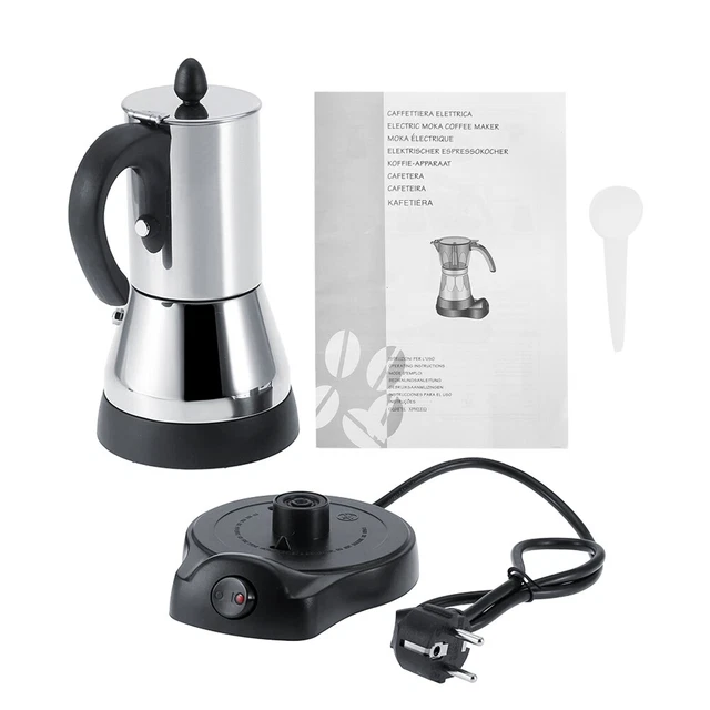Tasse à Café Expresso En Acier Inoxydable 300ml Cafetière électrique EU Plug FR