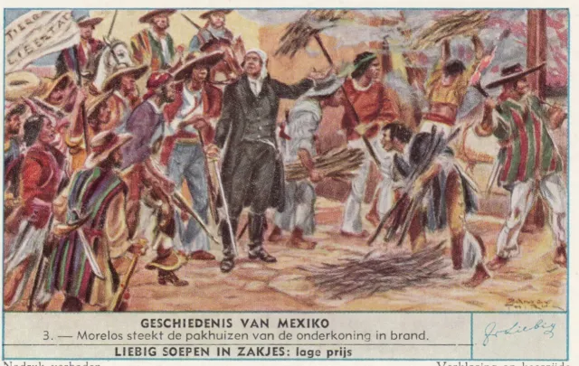 Liebig Full Set V/G:  S1702 The History of Mexico (Flemish)
