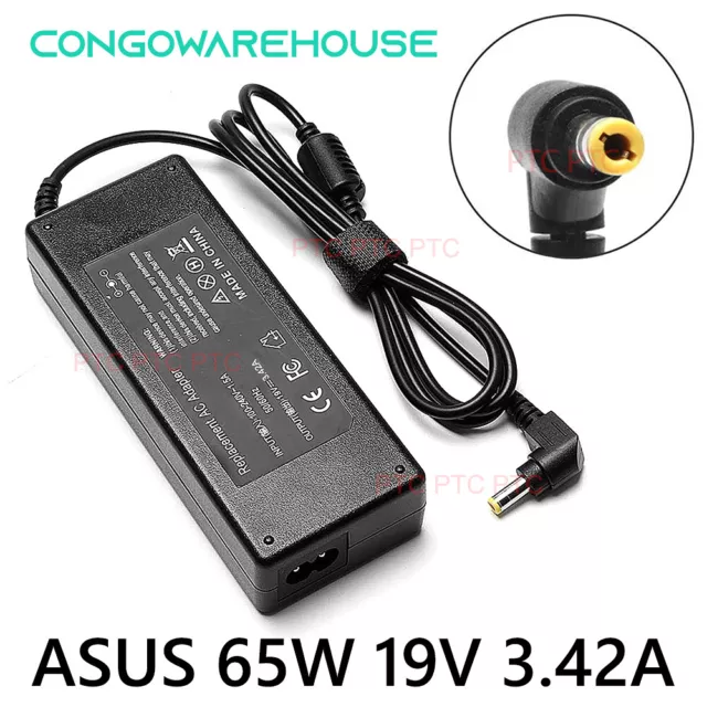 Premium 19V 3.42A 65W ADAPTER FOR ASUS LAPTOP CHARGER POWER SUPPLY + Lead Cord