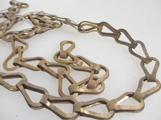 Victorian Brass Lighting Picture Chain Hanger Light Old Antique Vintage 38"
