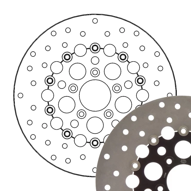 BREMSSCHEIBE MOTOMASTER KINGMAN HarleyDavidson XLH Sportster Hugger