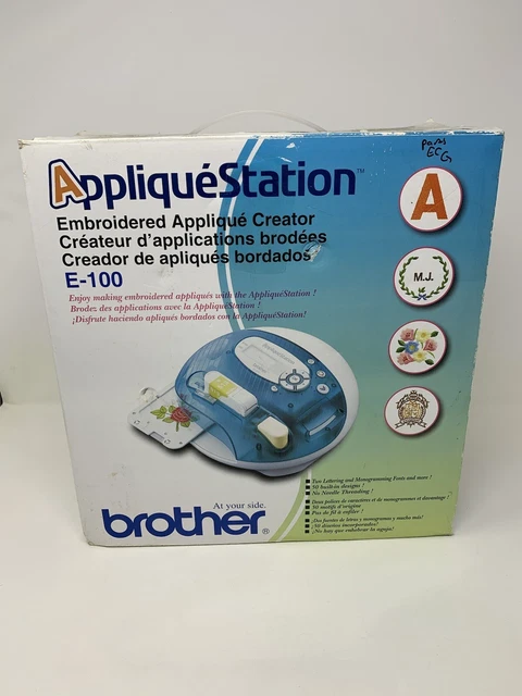 Estación creadora de apliques de bordado Brother/patchmaker/modelo E100 caja abierta