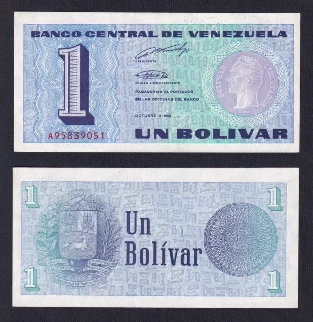 Venezuela 1 Bolivar 1989 P 68 Fds Unc- C-08