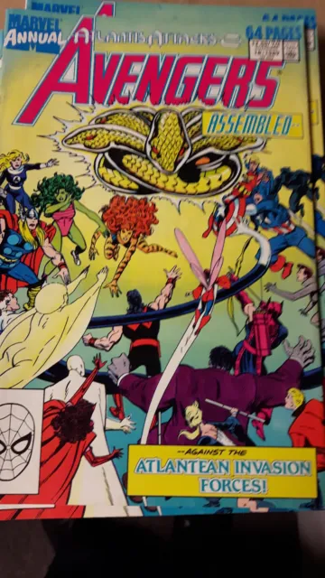 Avengers Assembled No 18  Atlantis Attacks Marvel Avengers Annual 1989 - VF/NM