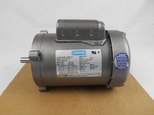 Leeson 2HP Farm Duty Electric Motor – 1725rpm, 230V, 56HZ Frame, 7/8” Shaft – 110090.00