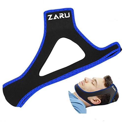 Correa de mentón premium antirronquidos de ZARU [versión mejorada] - azul avanzado
