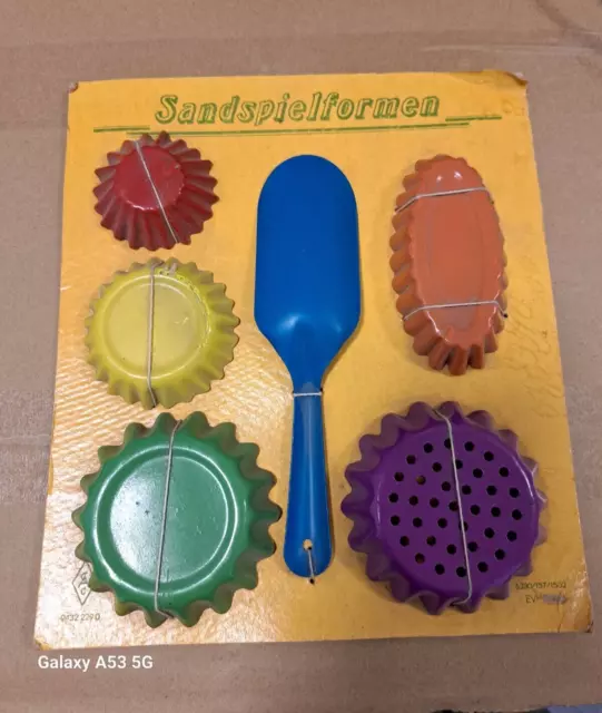 DDR GDR Sandspielformen Spielzeug Spiel  Kinder Sammlung OVP alt sehr selten