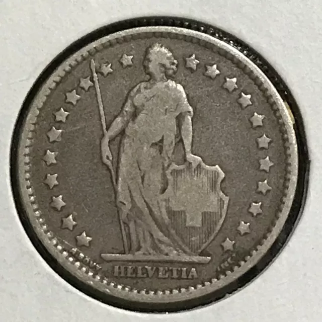 Switzerland Franc KM 24 VF 1877