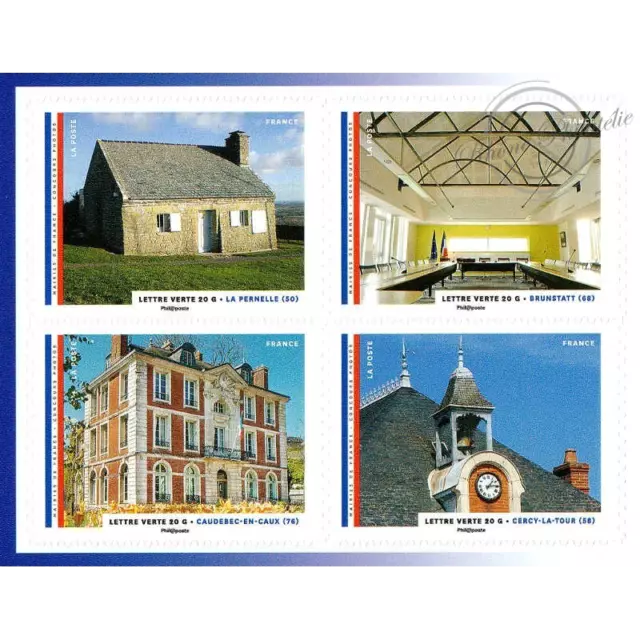 Carnet France Bc1202 De Timbres 12 Lettres Vertes Pour Affranchir "Mairies De Fr