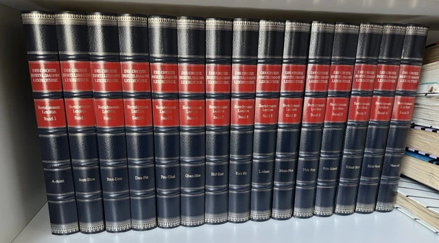 DIE GROSSE BERTELSMANN Lexikothek von 1990, 15 Bände, TOP Zustand EUR