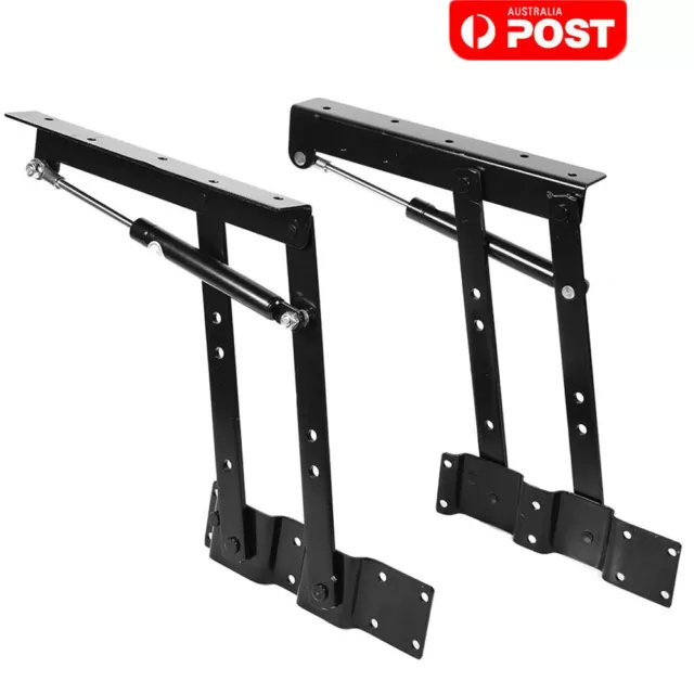 2x Heavy Duty Steel Lift Up Coffee Table Hardware Top Lifting Frame Furniture AU