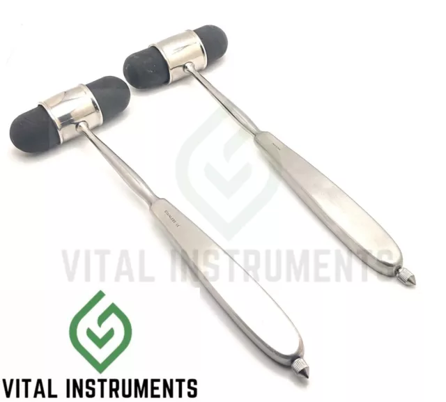 2 Dejerine Percussion Neurological Hammer 9" Orthopedic Surgical Stainless