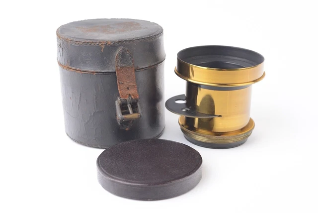 Objectif Dallmeyer Laiton Vintage 350mm - Diaphragme Rotatif - Collection