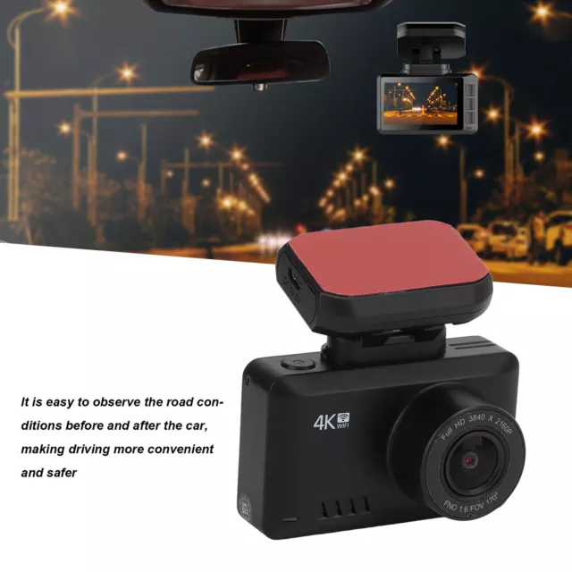 4K 1080P WiFi GPS Auto Dash Cam HD Auto Kamera Fahren Video Recorder Mit HD LIF