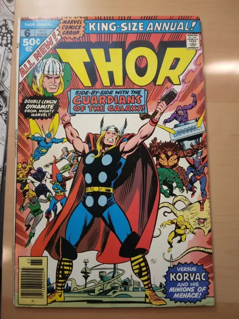 Thor Annual #6 (Marvel 1977) 1St. Meeting Guardians Of The Galaxy/2Nd. Korvac F