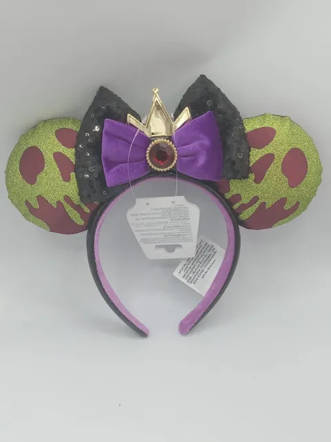 2024 Disney Parks Snow White Evil Queen Poison Apple Ear Ears Headband New