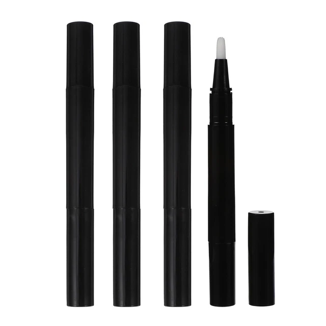 Nail Rotating Pen tubo contenitore in plastica perno girevole per unghie black plastic
