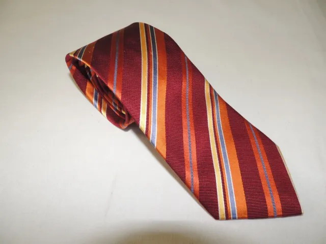 David Donahue Men's woven 100% silk necktie TIE.
