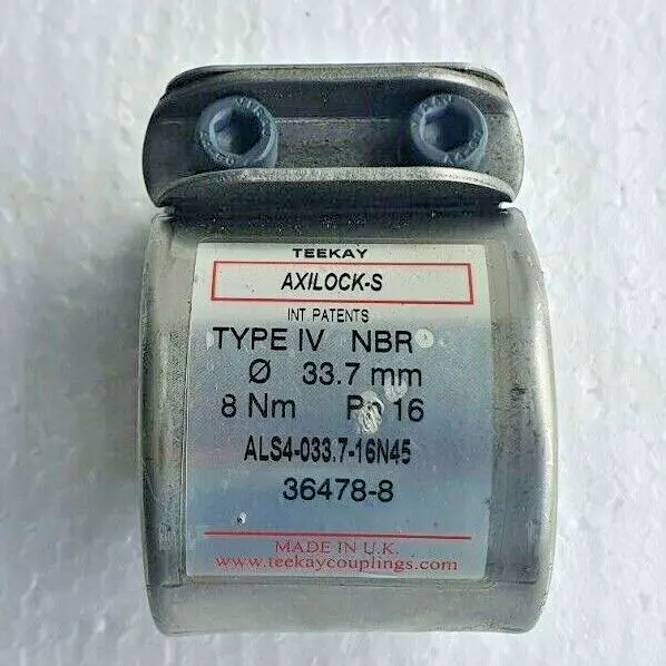TEEKAY AXILOCK-S Pipe Coupling 316SS, 33.7mm, Type IV NBR