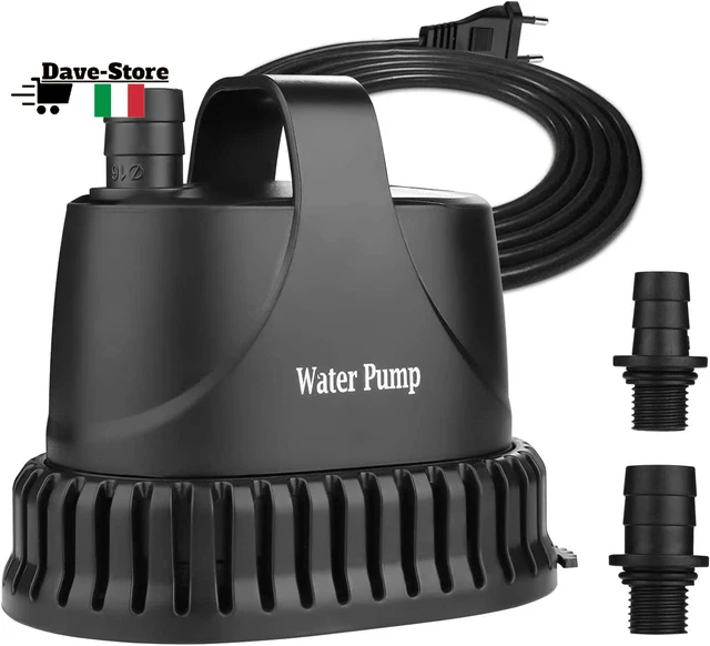 Acquista Pompa ad acqua sommergibile da 1500 l/h 25 W per fontane da