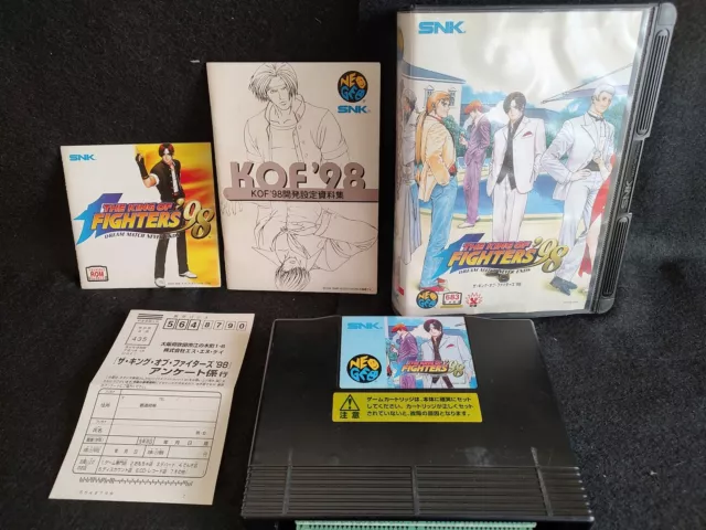 AES King Of Fighters Neo Geo Lot 4 Set 94 95 96 97 Figure ROM KOF SNK  Genuine JP