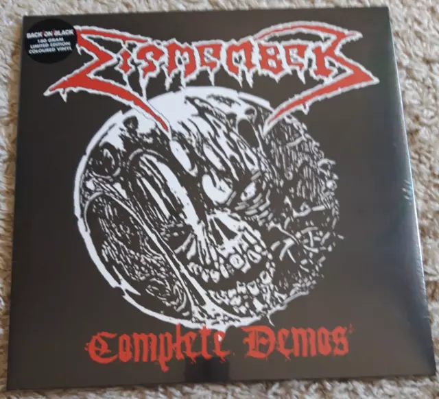 DISMEMBER: Complete Demos Vinyl LP 33RPM 12" Back On Black 2010 Ltd Ed RED Trans