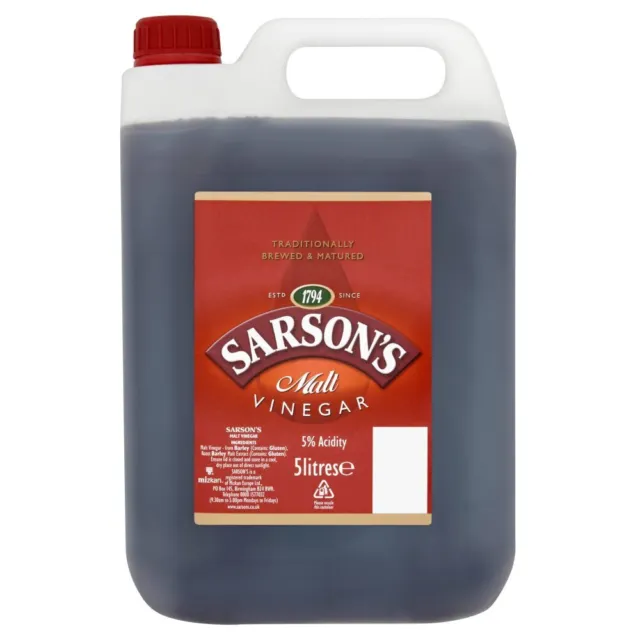 Contenitore 5 litri aceto di malto Sarsons