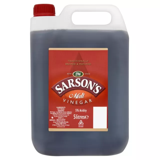 Contenitore 5 litri aceto di malto Sarsons