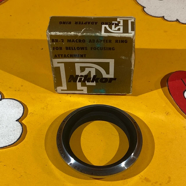Nikon BR-2 Genuine Macro Adapter Ring for PB-4 Bellows in Box Nikon BR-2 Genuine Macro Adapter Ring for PB-4 Bellows in Box