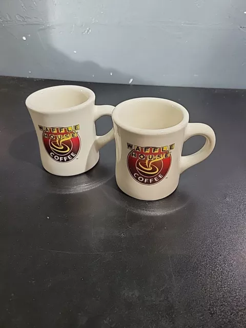 2 Waffle House Logo Diner Coffee Mug Cup Tuxton