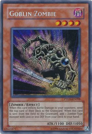 1Goblin Zombie - PTDN-EN098 - Secret Rare Unlimited New Phantom Darkness