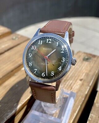 Vintage Soviet Watch Vostok Made In USSR Mechanical Wristwatch 1980s