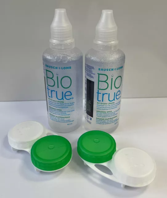 Biotrue All-in-One Lösung 2x60ml mit KL Behälter von B&L Ohne OVP