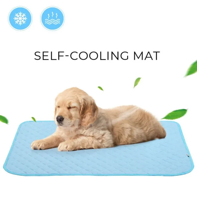 Pet Cats Dog Cooling Mat Washable Waterproof Pad Summer Sleeping Pad 27" x 19'