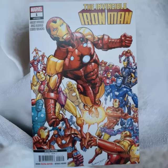 Invincible Iron Man #1 - Bagley 2Nd Printing Variant (2023) Nm