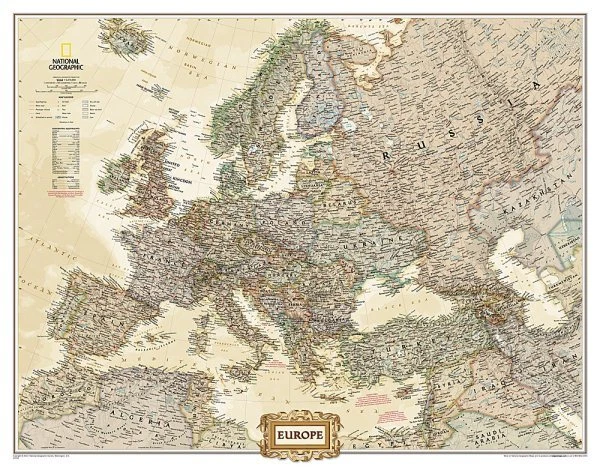 Europe Executive, Paperback by National Geographic Maps (COR), Brand New, Fre...
