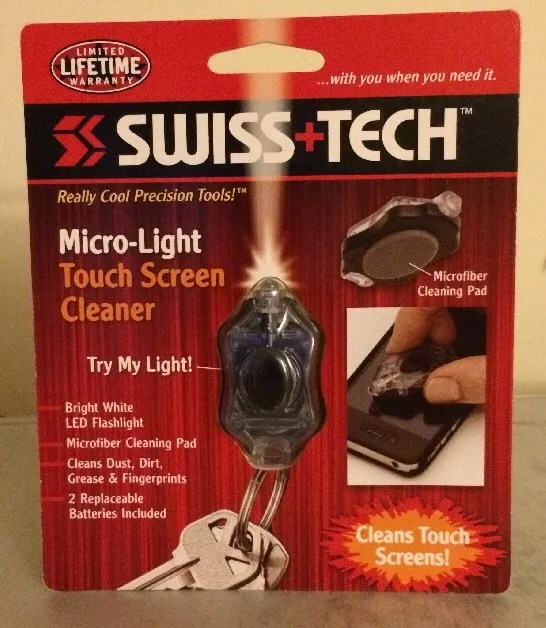 Swiss+Tech Micro FlashLight - TouchScreen Cleaner