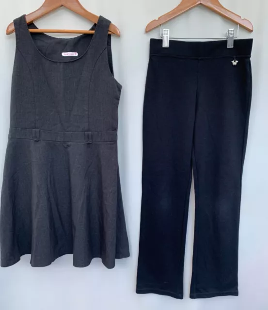 Girls Bundle school uniform dress trousers age 9-10 years george F&F