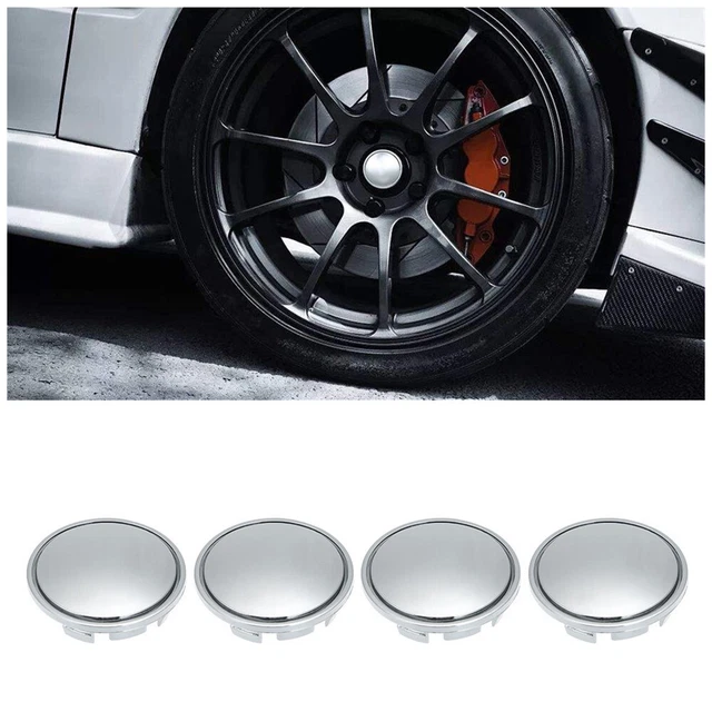 4 pz tappi centrali ruote auto cromati cerchio pneumatici tappi mozzo copertura ABS plastica universale