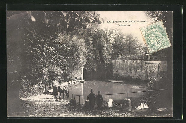 CPA La Queue-en-Brie, l´Abreuvoir 1906