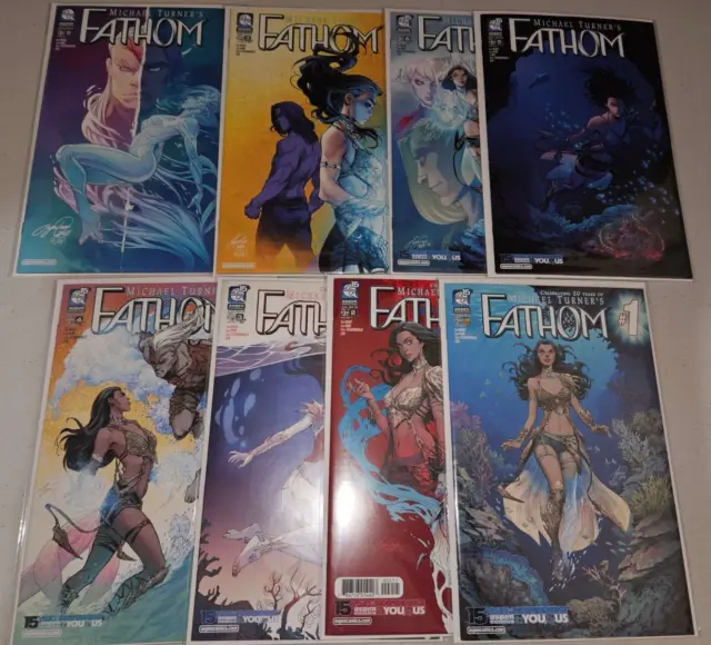 Fathom vol. 7 #1-6 (Complete 2018 Aspen) Michael Turner's 1 2 3 4 5 6 7 8 Lot