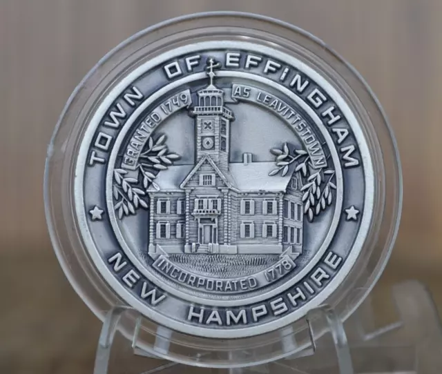 Effingham New Hampshire Town Medal - Sterling - 1978 Effingham 200th Anniversary