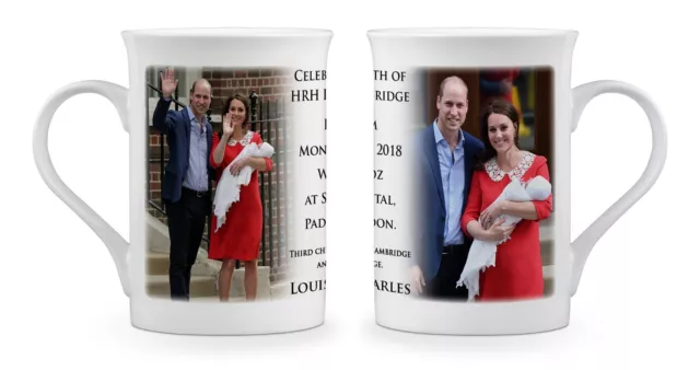 Royal Baby HRH Prince Louis Arthur Charles Novelty Gift Fine Bone China Mug