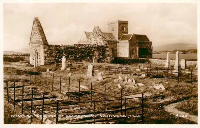 Iona St Orans Chapel Tombs Of The Kings  - Postcard